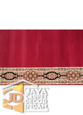 Karpet Sajadah Asma Red 1035R Motif Polos 120x600, 120x1200, 120x1800, 120x2400, 120x3000